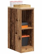 vidaXL Гаражен шкаф за съхранение старо дърво 30x51x85 см бор масив