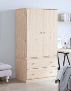 vidaXL Гардероб ALTA 90x55x170 см бор масив