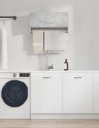 vidaXL Гардероб бетонно сив 70x325x35 см инженерно дърво
