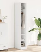 vidaXL Гардероб бял 30x50x200 см инженерно дърво