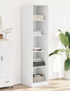 vidaXL Гардероб бял 50x50x200 см инженерно дърво