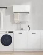 vidaXL Гардероб бял 70x325x35 см инженерно дърво