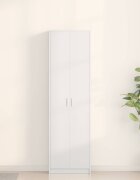 vidaXL Гардероб Бяло 55 x 25 x 189 см Инженерна дървесина