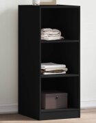vidaXL Гардероб черен 48x41x102 см инженерно дърво