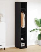 vidaXL Гардероб Черния дъб 50 x 30 x 200 см Инженерна дървесина