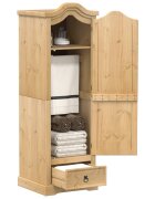 vidaXL Гардероб "Corona" 55x52x170 см бор масив