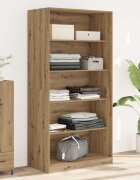 vidaXL Гардероб дъб артизан 100x50x200 см инженерно дърво