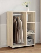 vidaXL Гардероб дъб сонома 80x40x110 см инженерно дърво