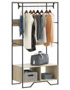 vidaXL Гардероб дъб сонома 90x50x180 см инженерно дърво