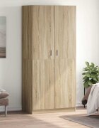 vidaXL Гардероб дъб сонома 90x52x200 см инженерно дърво