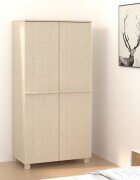 vidaXL Гардероб HAMAR меденокафяв 89x50x180 см борово дърво масив