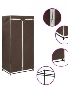 vidaXL Гардероб кафяв 75x50x160 см