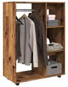 vidaXL Гардероб от старо дърво 80x40x110 cm Инженерна дървесина