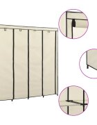 vidaXL Гардероб с 4 отделения кремав 175x45x170 см