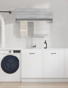 vidaXL Гардероб сив сонома 100x325x35 см инженерно дърво
