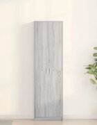 vidaXL Гардероб Сив Сонома 55 x 25 x 189 см Инженерна дървесина
