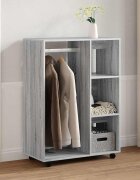 vidaXL Гардероб сив сонома 80x40x110 см инженерно дърво