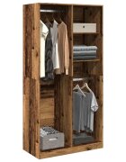 vidaXL Гардероб старо дърво 100x50x200 см инженерно дърво