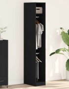 vidaXL Гардероб Старо дърво 30 x 50 x 200 см Инженерна дървесина