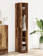 vidaXL Гардероб старо дърво 30x50x200 см инженерно дърво