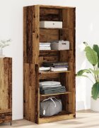 vidaXL Гардероб старо дърво 80x50x200 см инженерно дърво