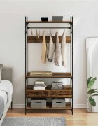 vidaXL Гардероб Старо дърво 89 x 39 x 184.5 см Инженерна дървесина