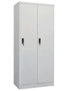 vidaXL Гардероб светлосив 80x50x180 см стомана