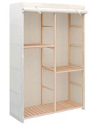 vidaXL Гардероб за дрехи с 3 рафта 110x40x170 см