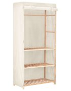 vidaXL Гардероб за дрехи с 3 рафта 79x40x170 см