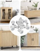 vidaXL Гайка с заключване 3673 бр. Никел Стомана