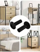 vidaXL Гайки сSleeve 2 бр. Черен M4 x 145 мм Метал
