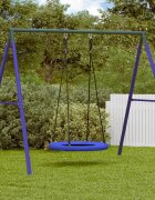 vidaXL Гнездо за пързалка Синьо 100 x 100 x 180 см Пластмаса