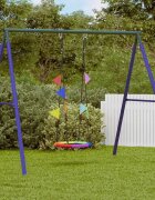 vidaXL Гнездо за пързалка Синьо 60 x 60 x 180 см Полиестер