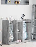 vidaXL Голф шкаф Едноцветен Сив Сонома 102 x 45 x 855 см