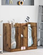 vidaXL Голф шкаф Едноцветен Старо дърво 102 x 45 x 855 см