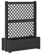 vidaXL Голям сандък с решетка Антрацит 995 x 43 x 1335 ПП