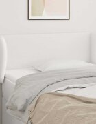 vidaXL Горна табла с уши Бяла 103x23x78/88 см изкуствена кожа