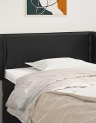 vidaXL Горна табла с уши черна83x23x78/88 см изкуствена кожа