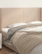vidaXL Горна табла с уши капучино 183x23x118/128 см изкуствена кожа
