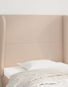 vidaXL Горна табла с уши капучино 93x23x118/128 см изкуствена кожа