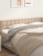 vidaXL Горна табла с уши капучино163x23x78/88 см изкуствена кожа