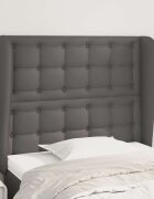 vidaXL Горна табла с уши сива 103x23x118/128 см плат