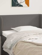 vidaXL Горна табла с уши сива 103x23x78/88 см изкуствена кожа