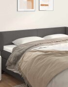 vidaXL Горна табла с уши сива 163x23x78/88 см изкуствена кожа