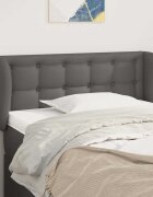 vidaXL Горна табла с уши сива 93x23x78/88 см изкуствена кожа