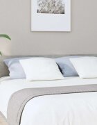 vidaXL Горна табла за легло бетонно сива 200x15x80 см инженерно дърво