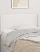vidaXL Горна табла за легло Бяла 103x16x78/88 см изкуствена кожа