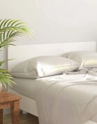 vidaXL Горна табла за легло бяла 160x15x80 см инженерна дървесина