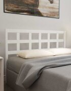 vidaXL Горна табла за легло бяла 1655x4x100 см бор масив