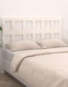 vidaXL Горна табла за легло бяла 1655x4x100 см бор масив